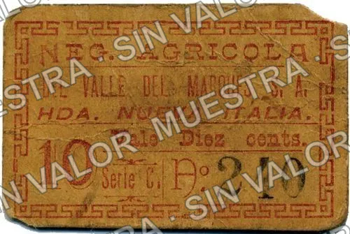 10 centavos (M3018), anverso