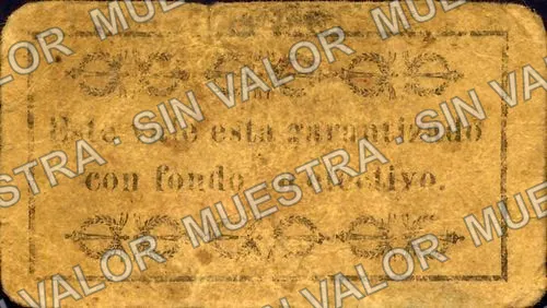 10 centavos, Municipalid de Chietla (M3534), M3534a 10c Municipalid de Chietla, reverso