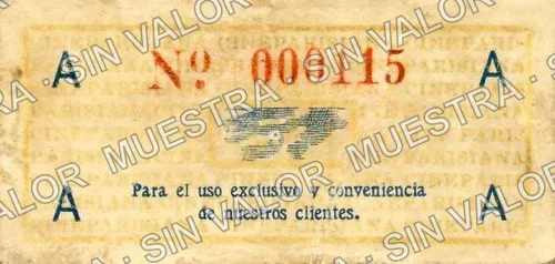 10 centavos, Parisiana (M1416), reverso