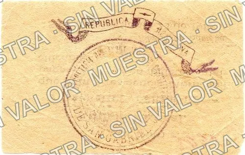 10 centavos, Presidencia Municipal (M2336), reverso