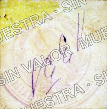 10 centavos, R. Albores (M3422), reverso