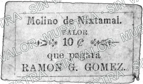 10 centavos, Ramón G. Gómez (M2370), anverso