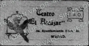 10 centavos, Teatro "El Alcázar" (M1438), M1438 10c Teatro "El Alcázar", anverso