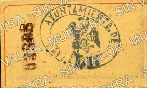 10 centavos, Tesorería Municipal (M2925), reverso