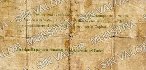 10 pesos, Banco de Coahuila (M1033), reverso