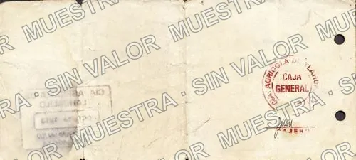 10 pesos, Cía. Agrícola de Tlahualilo (M1564), reverso