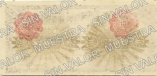 10 pesos, Estado de Durango (M1513), reverso (M1513b $10 Estado de Durango)