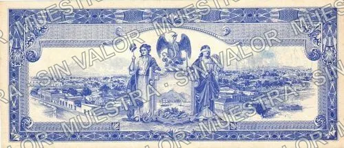 10 pesos, Estado de Sinaloa (M3785), reverso