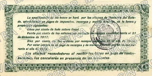 10 pesos, Estado de Zacatecas (M4516), reverso