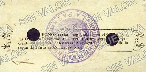 10 pesos, La Jefatura Política (M822), reverso