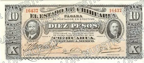 10 pesos (M924), anverso