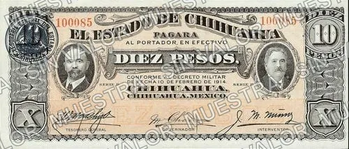 10 pesos (M924), anverso (M924c $10)