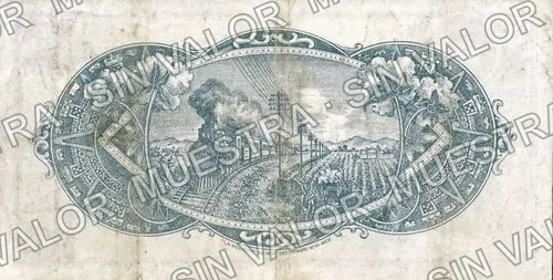 10 pesos, Manuel Suárez (M1001), reverso