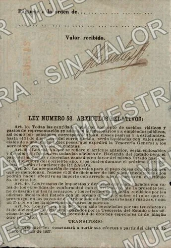 10 pesos, Tesorería General (M4485), reverso