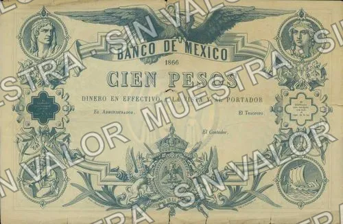 100 pesos, Banco de México (M22), anverso (M22 $100 Banco de México)