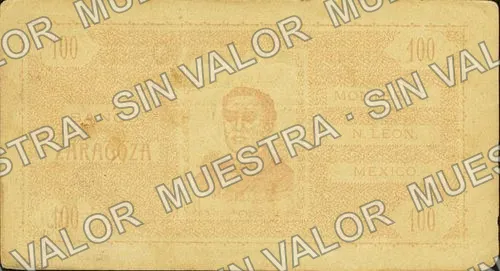 .12 $1 Banco "Zaragoza" (M738), M738.12 $1 Banco "Zaragoza", reverso