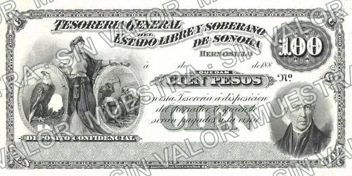 .2 $1 Tesorería General (M759), anverso (M759.7 $100 Tesorería General)