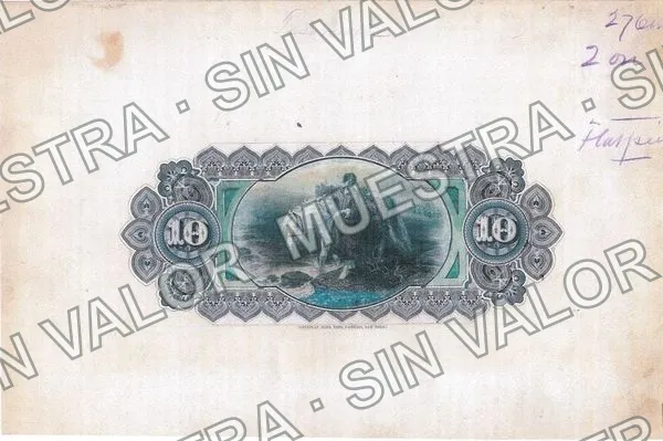 .2 $1 Tesorería General (M759), reverso (M759.4 $10 Tesorería General)