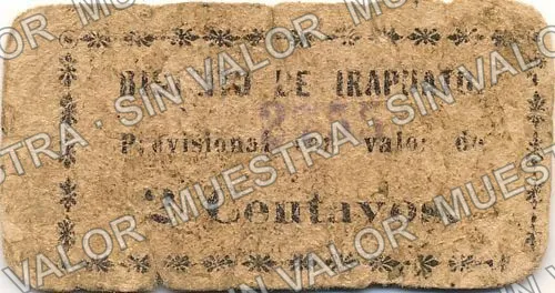 2 centavos, Irapuato (M1674), anverso