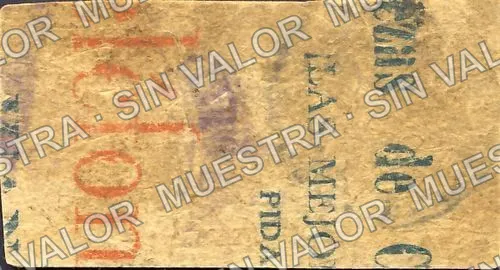 2 centavos, Presidencia Municipal (M2937), M2937 2c Presidencia Municipal, reverso