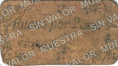 2 centavos, Santiago Quintana (M2867), anverso