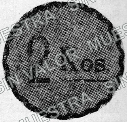 2 kilos Amparo Mining Company (M2493), reverso