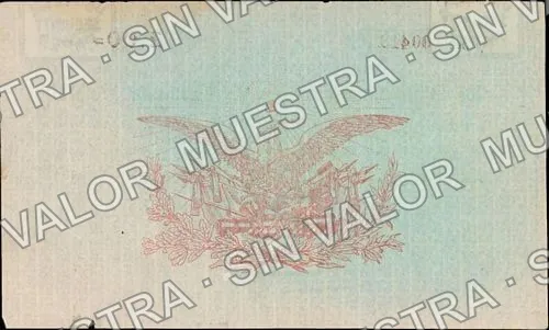 2 pesos, Administración General de Rentas (M4432), reverso