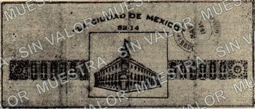 2 pesos, Banco Nacional de México (M4320), M4320 $2 Banco Nacional de México, reverso