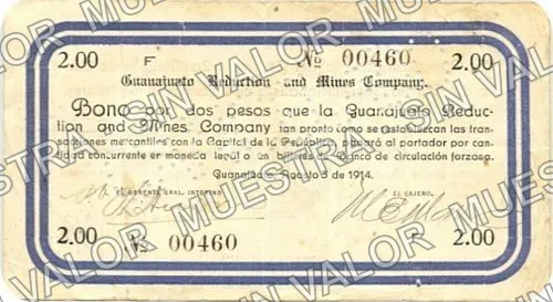 2 pesos, Guanajuato Reduction and Mines (M1763), M1763 $2 Guanajuato Reduction and Mines, anverso