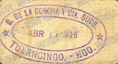 20 centavos, Al Bazar Universal (M2198), M2198 20c Al Bazar Universal, reverso