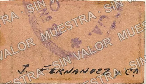 20 centavos, Baños del Harem (M1289), M1289 20c Baños del Harem, reverso