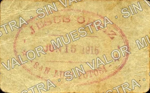 20 centavos, Billares de Gambrinus (M3691), reverso
