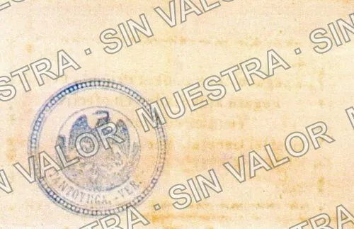 20 centavos, Brigada Peláez (M3955), reverso (M3955.5 25c Brigada Peláez)