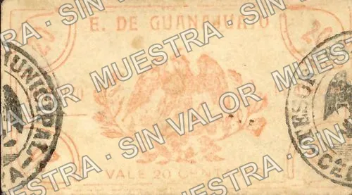20 centavos, Celaya (M1612), reverso