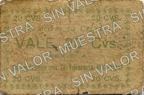 20 centavos, Celaya (M1614), anverso