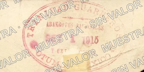 20 centavos, El Alcázar (M1354), reverso