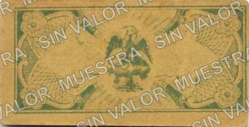 20 centavos, Estado de Jalisco (M2311), M2311 20c Estado de Jalisco, reverso