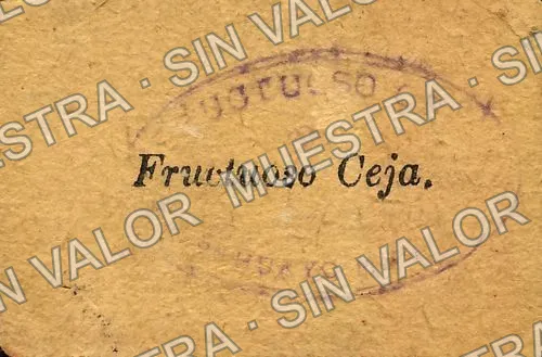 20 centavos, Fructuoso Ceja (M3050), reverso