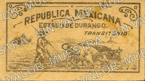 20 centavos, Gobierno del Estado de Durango (M1523), reverso