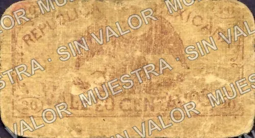 20 centavos, Gobierno Provisional de Michoacán (M2922), M2922 20c Gobierno Provisional de Michoacán, reverso