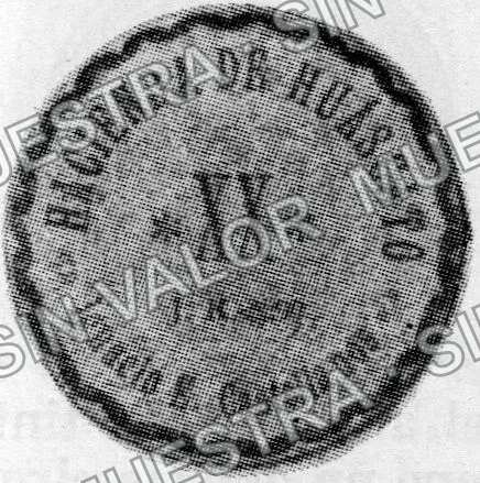 20 centavos, Hacienda de Huáscato (M2423), M2423 20c Hacienda de Huáscato, reverso