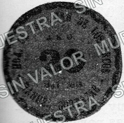20 centavos, Hacienda de San Juan de los Arcos (M2664), anverso