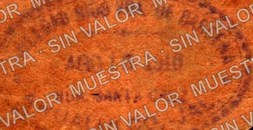 20 centavos, Hacienda de Santa Cruz (M2358), reverso