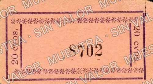 20 centavos, Hacienda La Estanzuela (M2724), anverso