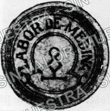 20 centavos, Hacienda Labor de Medina (M2608), M2608 20c Hacienda Labor de Medina, reverso