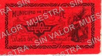 20 centavos, Iturbide (M1681), anverso