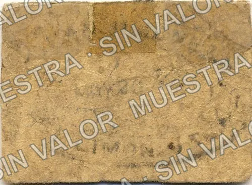 20 centavos, Juan Jiménez (M2471), M2471 20c Juan Jiménez, reverso