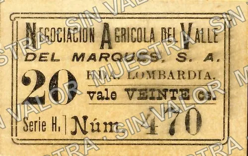 20 centavos (M3016), anverso