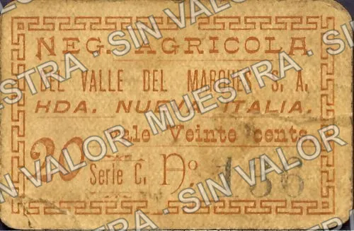 20 centavos (M3019), anverso