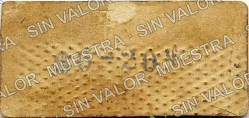 20 centavos, S. G. Cuellar (M3632), M3632 20c S. G. Cuellar, anverso